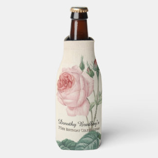 Porta-garrafa Vintage Rosa 75º aniversário Celebração BC