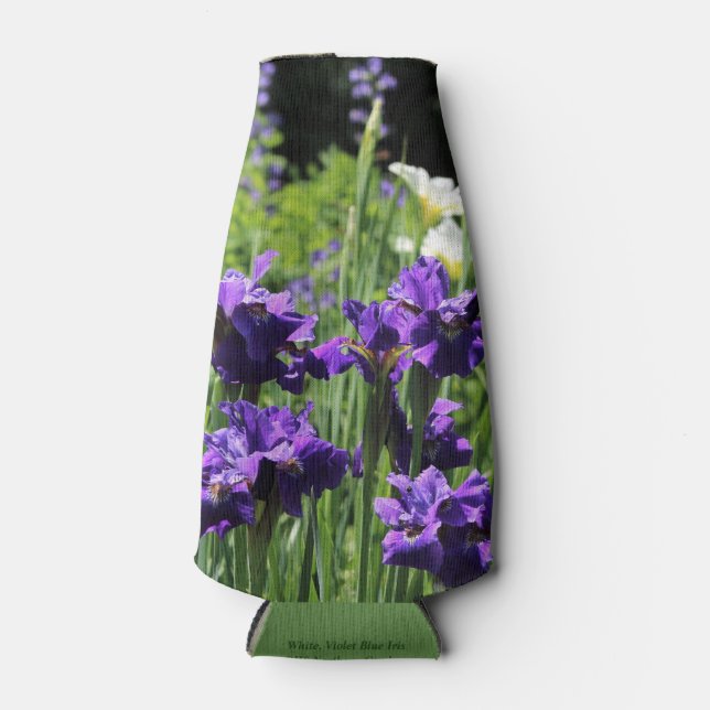 Porta-garrafa Violet Blue & White Siberian Iris (Frente)