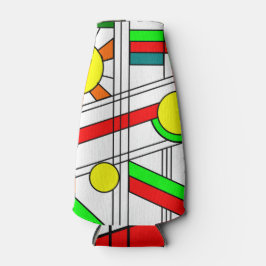 Porta-garrafa Vista Moderna de Vidro Estreito