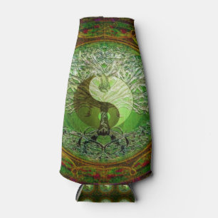 Porta-garrafa Yin Yang Tree of Life Green