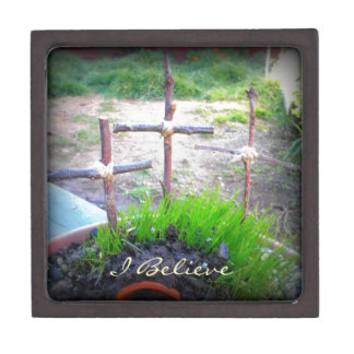 Porta Jóia Premium "Eu acredito" 3 cruzes