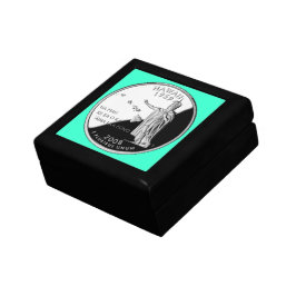 Porta-joias Faux Hawaii State Quarter