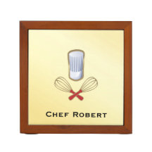 Organizador culinário da mesa do cozinheiro chefe
