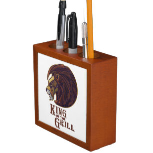 Porta-lápis Rei do Grill