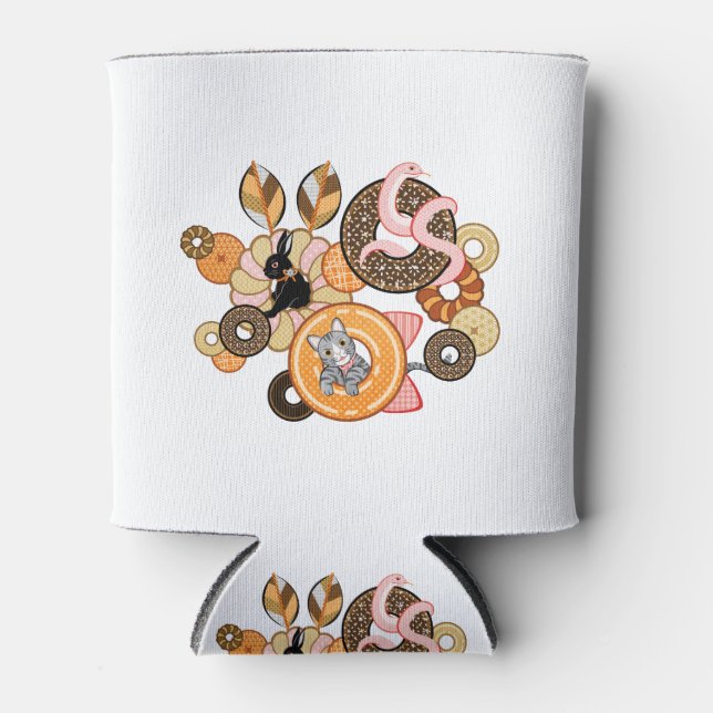 Porta-lata 動物とドーナッツ（リメイク）／Animal and doughnut (Remake) (Frente)