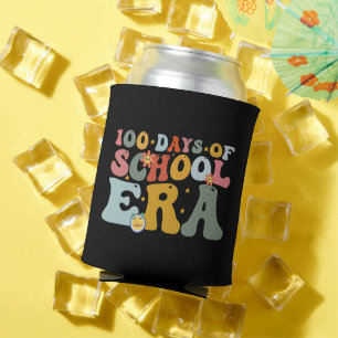 Porta-lata 100 Dias De Era Escolar Groovy Professor Crianças