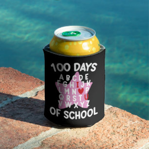 Porta-lata 100 Dias De Escola Alfabeto 100º Dia Professor