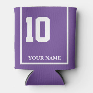 Porta-lata 10 Roxo com Invólucro de Casca Branca Personalizad