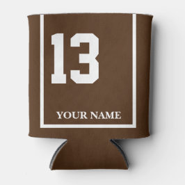 Porta-lata 13 Castanho com Seletor de Cavalo Branco Personali