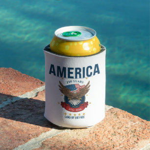Porta-lata 1776 2026 América Águia Patriótica Americana 250º