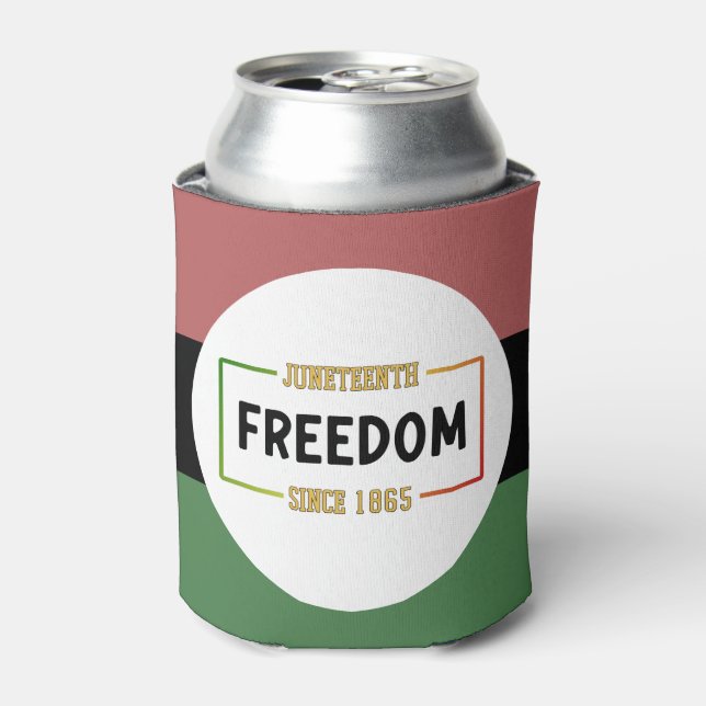 Porta-lata 18 de junho de 1865 Celebrando a Liberdade Negra (Can Front)