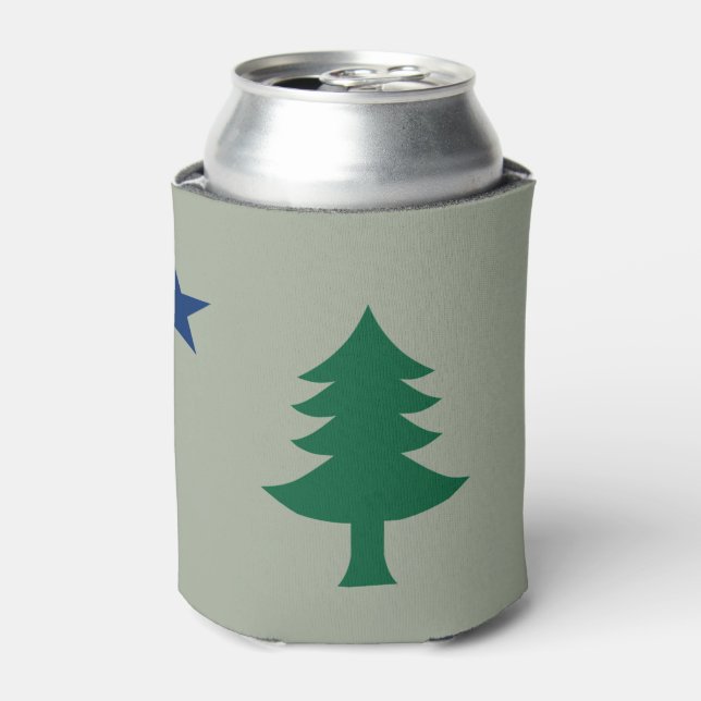 Porta-lata 1901 Maine Flag Koozie (Can Front)