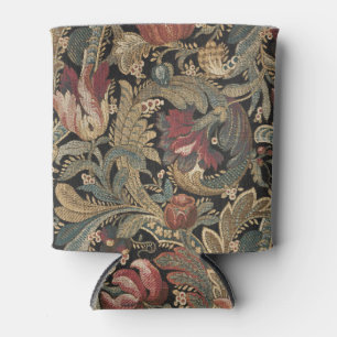 Porta-lata 1918 Vintage Rich Floral Tapeçaria Brocade Damask