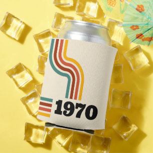 Porta-lata 1970 Aniversário do Poster vintage Retroativo ou R