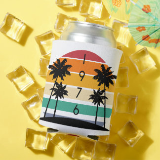 Porta-lata 1976 Retro Stripe Sunset Vintage Ano de Nascimento