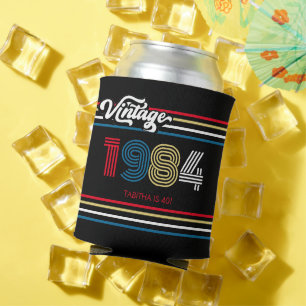 Porta-lata 1984 - Idade Personalizada Da Vintagem Da Faixa Re