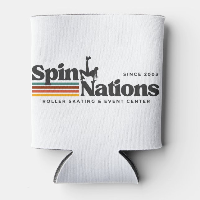 Porta-lata 2025 Retro SpinNations Can Cooler (Frente)