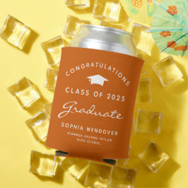 Porta-lata 2026 Graduação Can Cooler Laranja Queimado Clássic