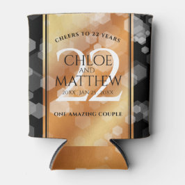 Porta-lata 22º aniversário do Casamento de Cobre