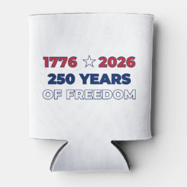 Porta-lata 250 Anos de Liberdade América 1776 2026 Patriótico