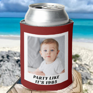 Porta-lata 30 de Foto Personalizada 40ª Festa de aniversário