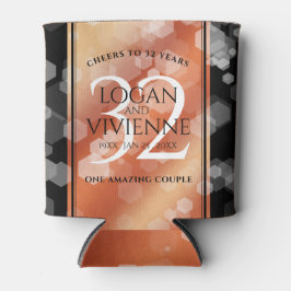 Porta-lata 32º aniversário de casamento em Bronze