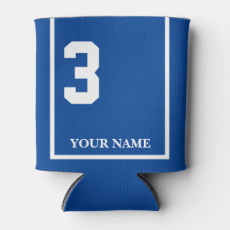 Porta-lata 3 Azul com Seletor de Cavalo Branco Personalizado