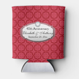 Porta-lata 40º aniversário do casamento Ruby Red Z06