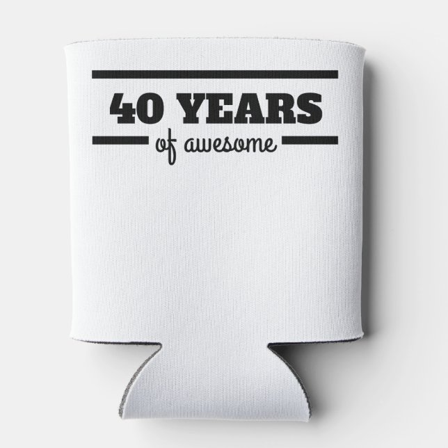 Porta-lata 40 Anos De Incrível (Traseira)