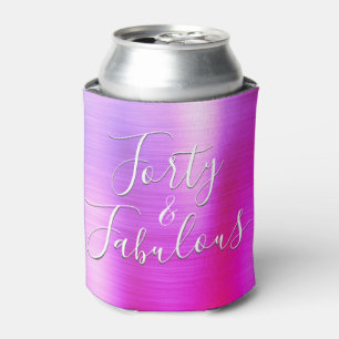 Porta-lata 40 e rosa roxo do rosa fabuloso