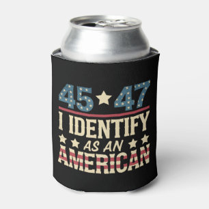 Porta-lata 45 47 Eu Me Identifico Como Uma Bandeira Americana