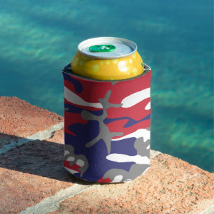 Porta-lata 4 de Julho, Dia da Independência, Cinza Camuflagem