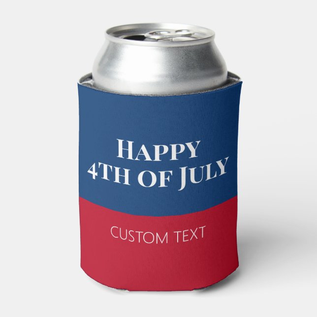Porta-lata 4 de julho Personalizado (Can Front)