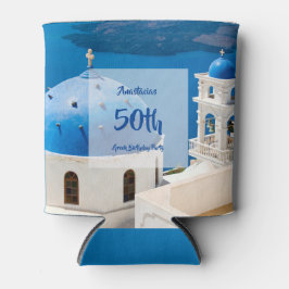 Porta-lata 50ª Festa de aniversário grega personalizada