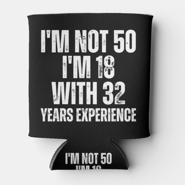 Porta-lata 50º Aniversário Engraçado (Frente)