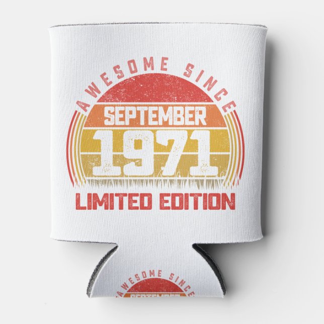 Porta-lata 50 anos de setembro de 1971 Retro Awincrível 50º (Frente)