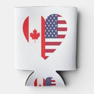 Porta-lata 50% canadense 50% americano 100% incrível doaçã