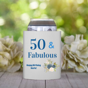 Porta-lata 50 e aniversário fabuloso