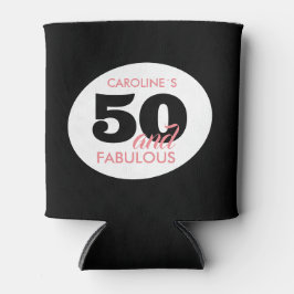Porta-lata 50 e Fabuloso 50.º Aniversário Personalizado