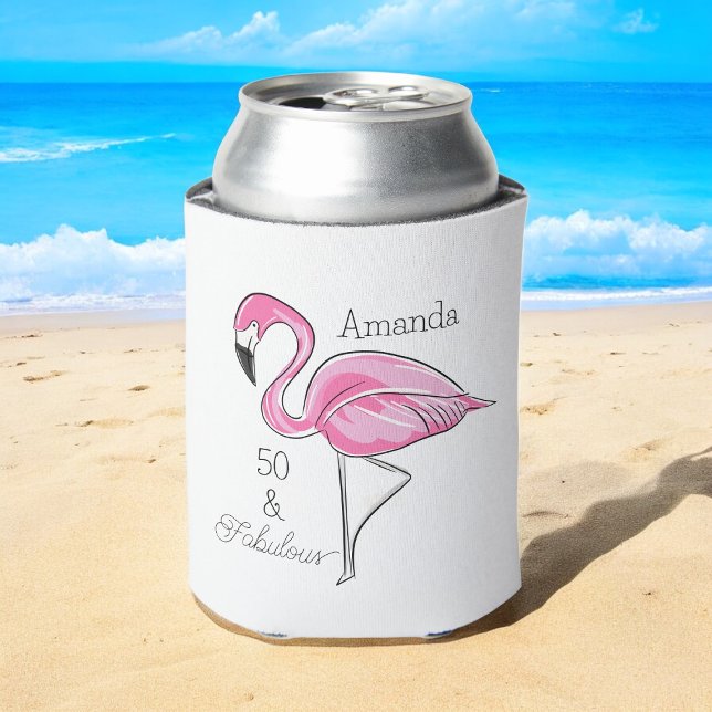 Porta-lata 50 & Fabuloso Aniversário do Flamingo / Flamingo R (Criador carregado)
