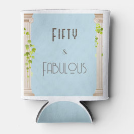 Porta-lata 50 Fabuloso Tema Grego Elegante de Aniversário Azu