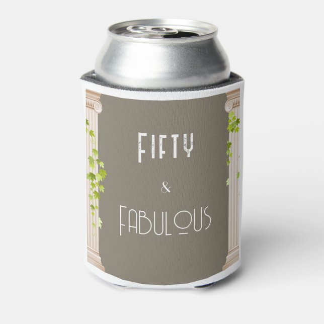 Porta-lata 50 Fabuloso Tema Grego Elegante de Aniversário Bro (Can Back)