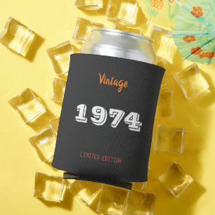 Porta-lata 52. º Aniversário pode arrefecer - Vintage 1974 Li