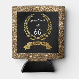 Porta-lata 60ª Bolsa mensageifesta de aniversario elegante Do