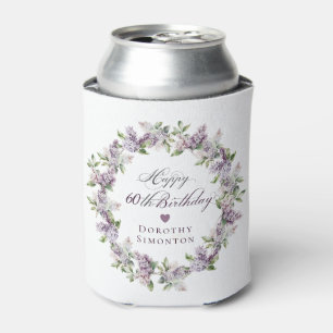 Porta-lata 60.º Aniversário Flor de Primavera Lilac Roxo