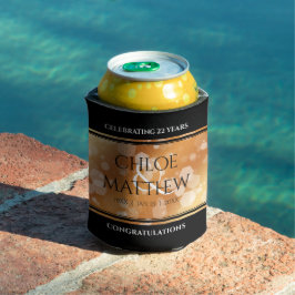 Porta-lata 7 22º aniversário do Casamento de Cobre