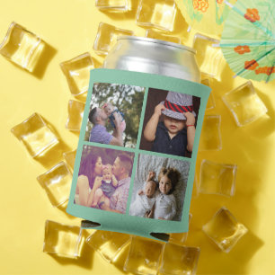 Porta-lata 8 Colagem de fotos DIY Divertido Personalizado pod