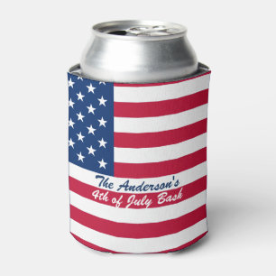 Porta-lata A bandeira americana personalizada pode