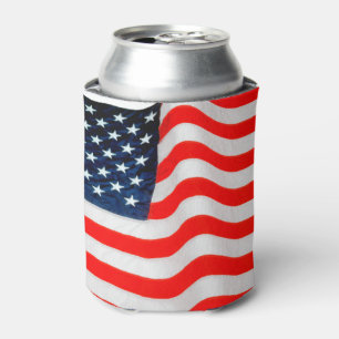 Porta-lata A bandeira americana pode refrigerador