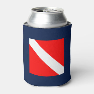 Porta-lata A bandeira do mergulho pode refrigerador